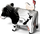 Puzzle 3D Eugy Holstein Cow, lodër kartoni, bardh e zi
