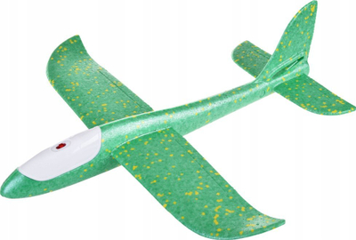 Avion lodër Light ZA4984, planor prej stiropori, me drita LED, shumëngjyrësh