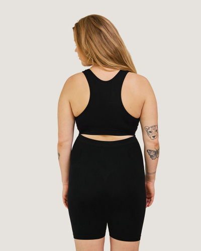 Pantallona të shkurtra shtatzënie Carriwell Maternity Shorts Support, madhësia S, pa qepje, të zeza