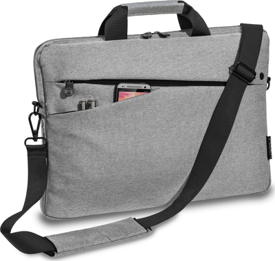 Çantë laptopi PEDEA Fashion, 13.3", me rrip krahu, gri me të zeza