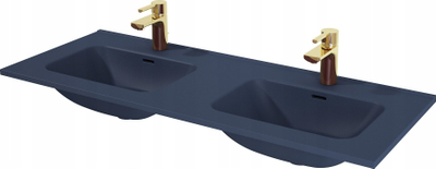 Двоен мијалник Elita Skappa 120 Duo Ceram, 120 cm, керамика, темно сина мат