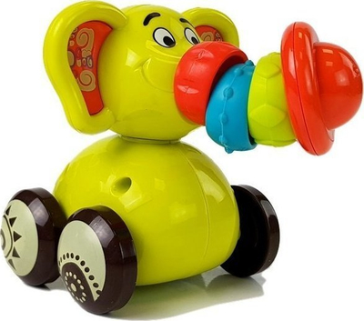 Lодка за развој за бебиња Leantoys Elephant, различни текстури, многуобојна