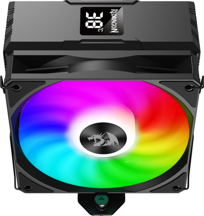 Ftohës CPU Redragon CC-1013, me ekran temperature, RGB, i zi