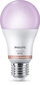 Set llamba LED Philips WiZ, E27, 8.8W 60W, RGB, e bardhë