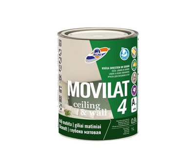 Bojë e brendshme RILAK Movilat 4 A, mat, 0.9L, e bardhë