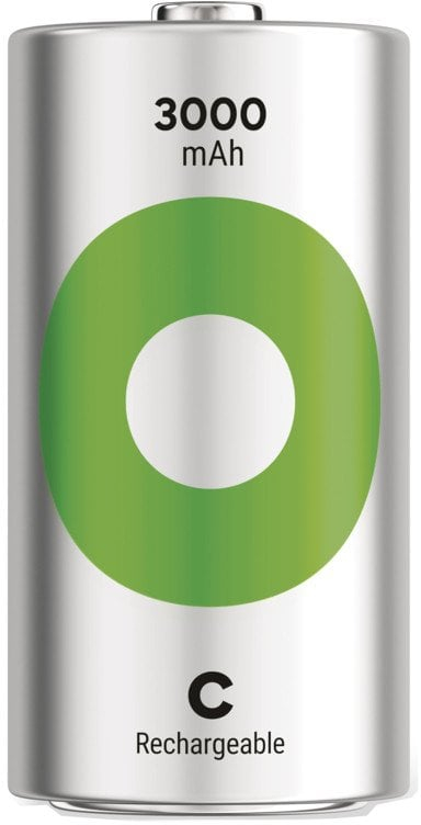 Bateri të rikarikueshme GP Recyko GPRHC30CC002, NiMH C, 3000mAh, set me 2 copë