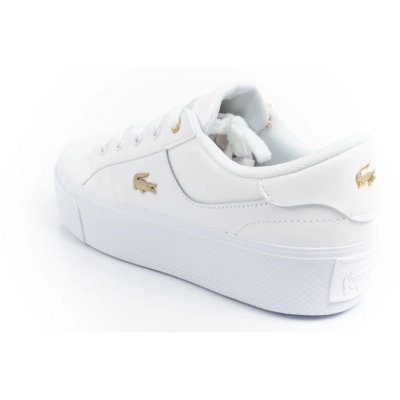 Женски патики Lacoste Ziane Platform W 05216, природна кожа, ѓон Ortholite, бели