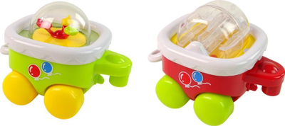 Lodër tren muzike Leantoys Bubu, me drita, me zëra, shumëngjyrësh