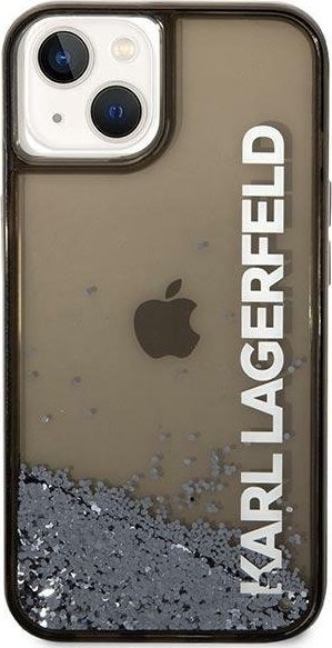 Mbështjellës telefoni Karl Lagerfeld KLHCP14MLCKVK, për iPhone 14 Plus 6.7", hardcase Liquid Glitter, i zi