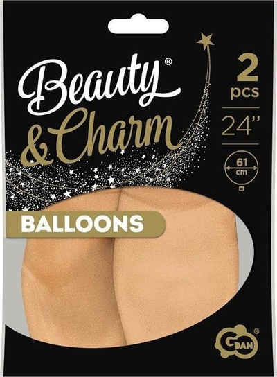 Balona GoDan Beauty &amp; Charm, pastel nude, 61cm, 2 copë