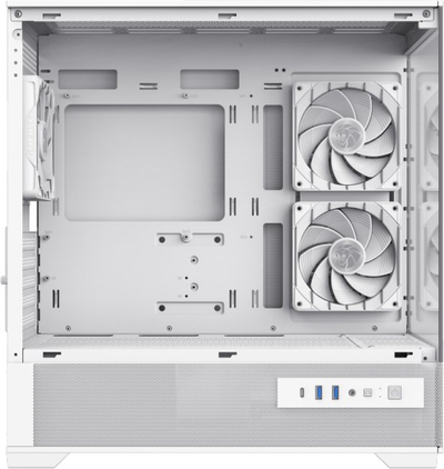 Kuti PC GameMax Vista 2 ARGB, ATX Micro ATX ITX, panele xhami, e bardhë