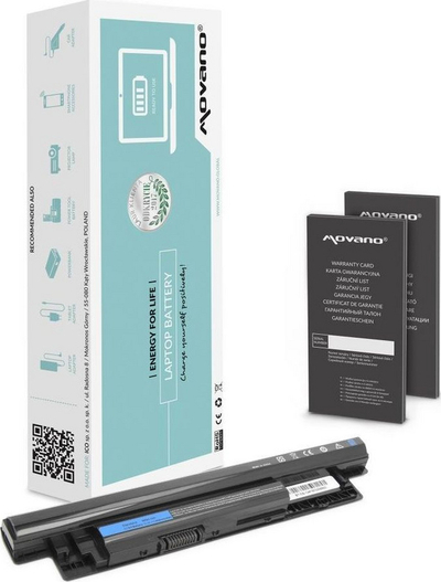 Bateria Movano për Dell Inspiron 14 15 17, 4400 mAh, 11.1V, Li-Ion