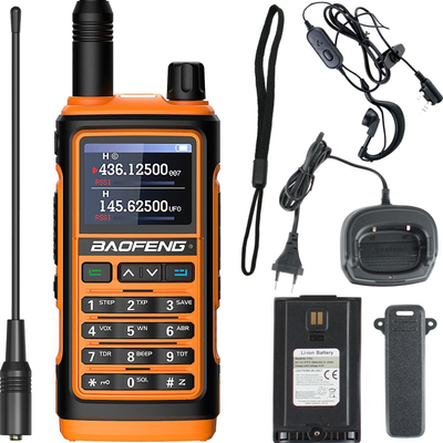 Radiolidhës dore Baofeng UV-17E, 5W, bateri 1800mAh, portokalli