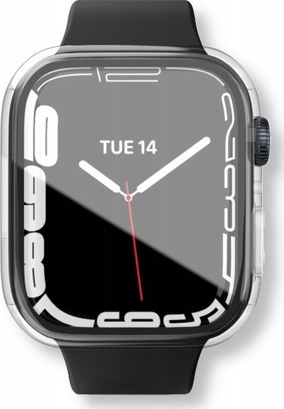 Заштитен футроло NEXT ONE Protective Case Shield за Apple Watch 41mm, поликарбонат со калено стакло, проѕирен