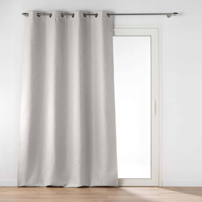 Perde termike Douceur d'intérieur POLARINE, fleece, 140x260 cm, e kremtë