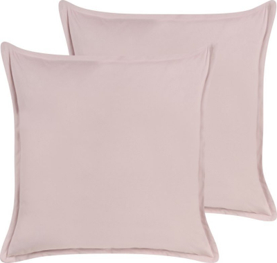 Set jastëkësh dekorativë EUSTOMA Velvet, 60 x 60 cm, set me 2 copë, rozë