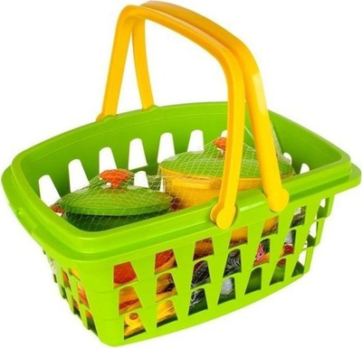 Set enësh lodër Technok 4456, me shportë, plastikë, shumëngjyrësh