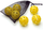 Set topash floorball Unihoc Match Ball Enero, 6 copë, të verdhë