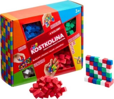Masë modeluese Art and Play Kostkolina, 4 boja, e kuqe