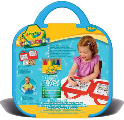 Set vizatimi Crayola Mini Kids, dry erase, 4 bojëra, i kuq