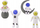 Set lodrash LEANToys Space Alien, armë me shigjeta, shumëngjyrësh