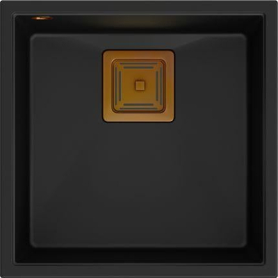 Lavaman kuzhine Quadron DAVID 40 GraniteQ, nën banak, pure carbon me elemente të arta