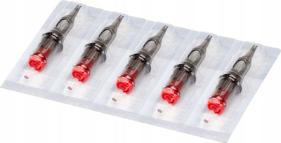 Кертриџ тетоважа EL CARTEL V2 3RL 0.18 Long Taper, сет 10 парчиња, проѕирен