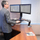 Mbajtës tavoline për monitorë Ergotron WorkFit A II 24-316-026, i zi