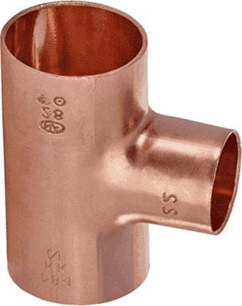 Тиe бакарна Sanha capillary, 42mm x 22mm x 42mm, за заварување, редуцирана