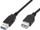 Kabllo PremiumCord USB-A - USB-A, 3m, e zezë