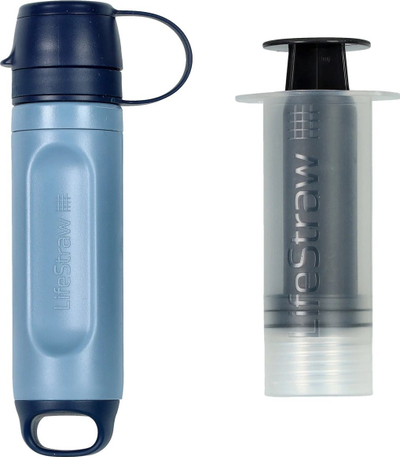 Filtër uji LifeStraw Peak Series Solo, 28mm, portativ, blu malor