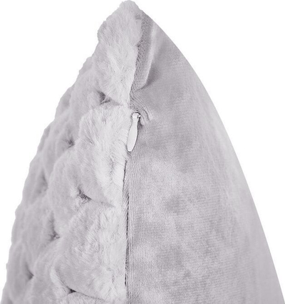 Set jastëkësh dekorativë Beliani PURSLANE, 43x43cm, faux fur, gri e hapur