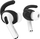 Kapëse silikoni për AirPods Pro KeyBudz EarBuddyz, me grep të rehatshëm, set 2 copë, të zeza