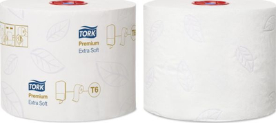 Letër tualeti Tork 127510 MIDI, 3 shtresa, ekstra e butë, e bardhë