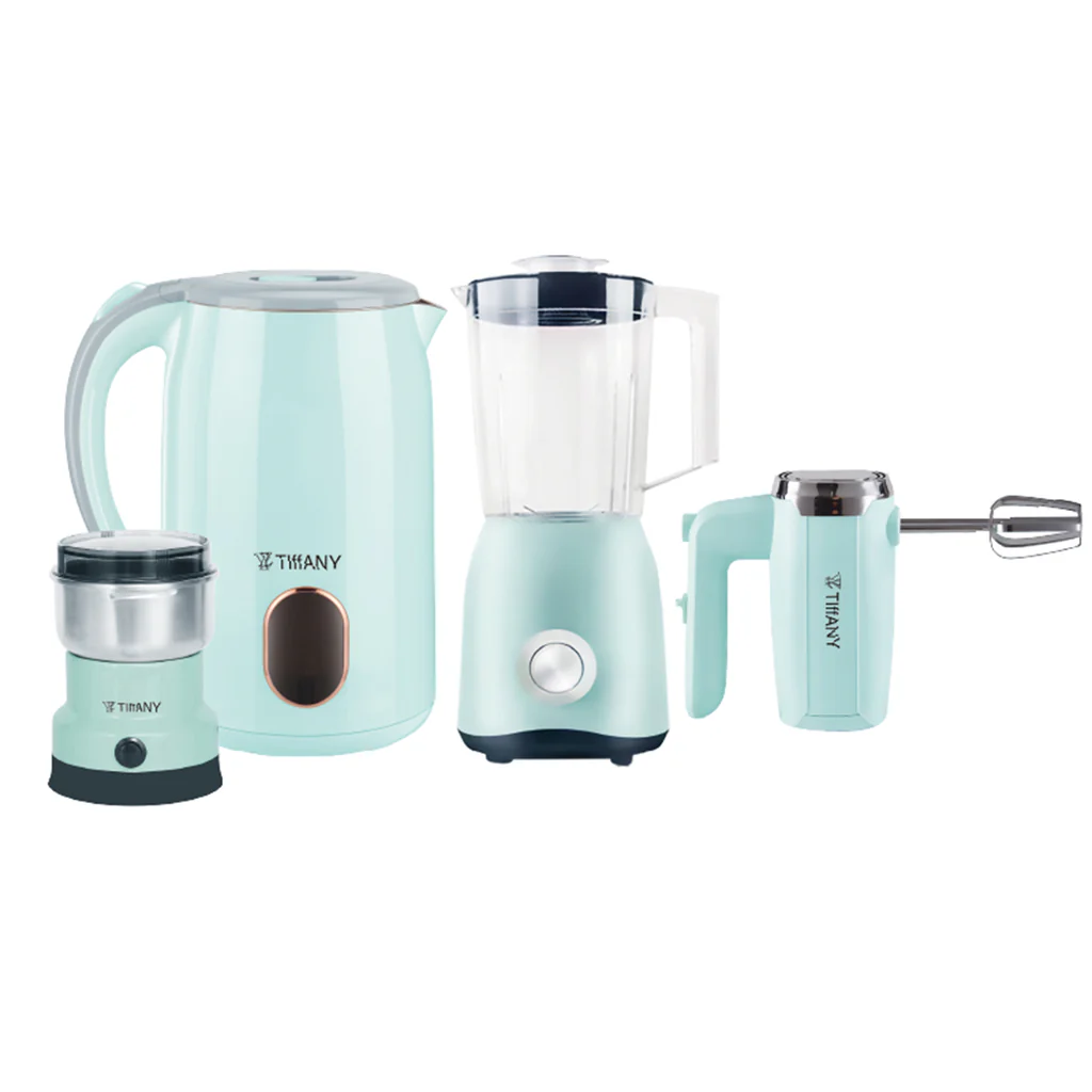 Set blender Tiffany TF-777, 4 pjesë, e kaltër
