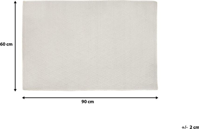 Tapet rrugice ERZIN Runner, 60 x 90 cm, off white
