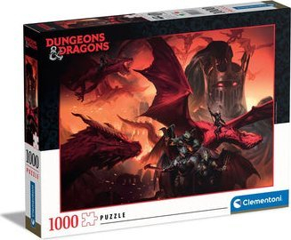 Puzzle Clementoni Dungeons & Dragons 39733, 1000 pjesë, 70cm, shumëngjyrësh