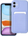 Kapak silikoni Forcell Card Case për iPhone 11, me xhep karte, lejla