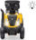 Traktor lodër Milly Mally CAT Vehicle, ride on, me rimorkio, i verdhë