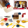 Set lodër Euro Trade Plasticine Dough, makinë makarone, me aksesorë kuzhine, shumëngjyrësh