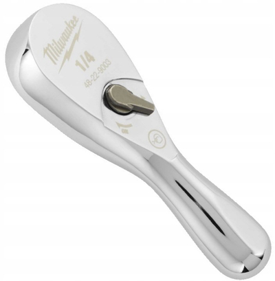 Çelës ratchet kompakt Milwaukee 1/4", 76 mm, çelik inox