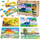 Puzzle druri PuzzleOk 4in1 Dinosaurs, set me 4 puzzle, edukativ, shumëngjyrësh