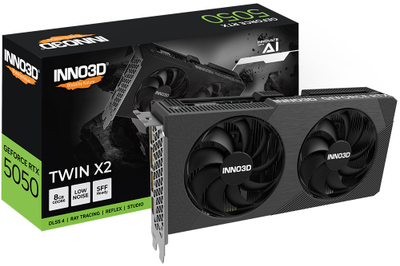 Kartelë grafike INNO3D GeForce RTX 5050 TWIN X2 NVIDIA, 8GB, GDDR6
