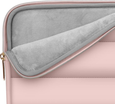 Çantë laptopi Tech-Protect Puffy 13-14", me jastëk mbrojtës, dusty rose