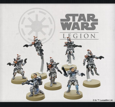 Ekspansion loje Star Wars Legion ARC Troopers Unit, miniatura, për lojen bazë, shumëngjyrëshe