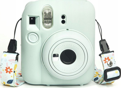 Këllëf silikoni LoveInstant për Fujifilm Instax Mini 12, mbrojtës, jeshil