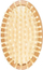 Furçë flokësh Wooden Hair Brush Mini, kompakte, trup druri, bezhë