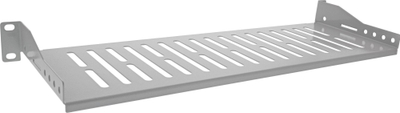 Raft rack InLine 19", 1U, 150mm, 10kg, gri RAL 7035