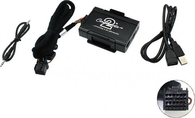 Adapter USB për makinë Connects2 CTAFOUSB003, për radio Ford, me kabllo instalimi, i zi