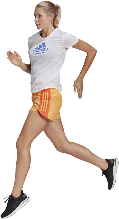 Шорц за трчање Adidas Run It 3 Inch Women, AeroReady, за жени, портокалов